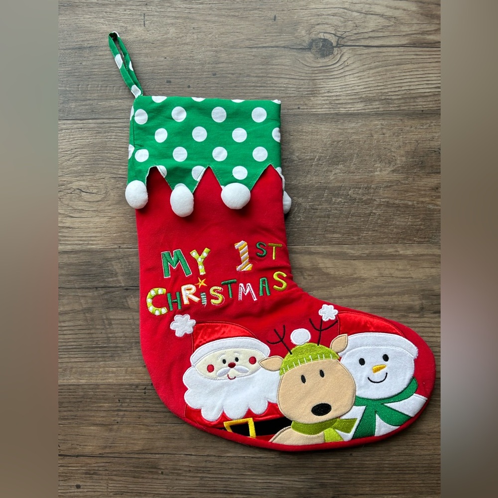 ❤️💚❄️My first Christmas stocking